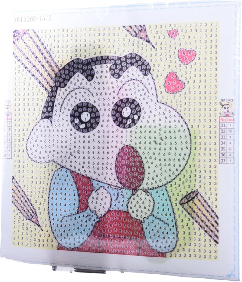 Crayon Diamond Paint by Number Craft Kit - Multicolor